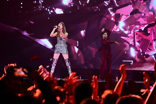 Laura Thorn in the Second Semifinal of the 69th Annual Eurovision Song Contest