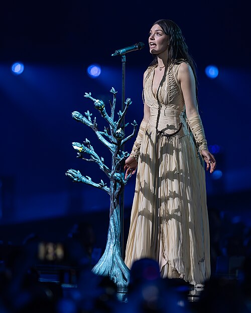 Eva Marija performing Mother Nature, representing Luxembourg in the 2nd Semi Final of the 2026 Eurovision Song Contest in Vienna
