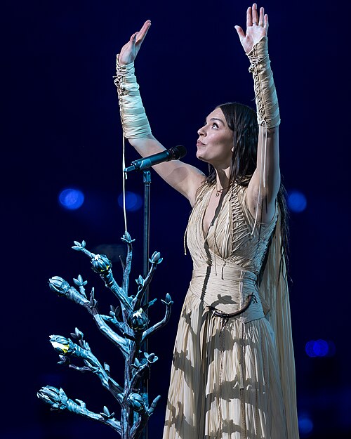 Eva Marija performing Mother Nature, representing Luxembourg in the 2nd Semi Final of the 2026 Eurovision Song Contest in Vienna