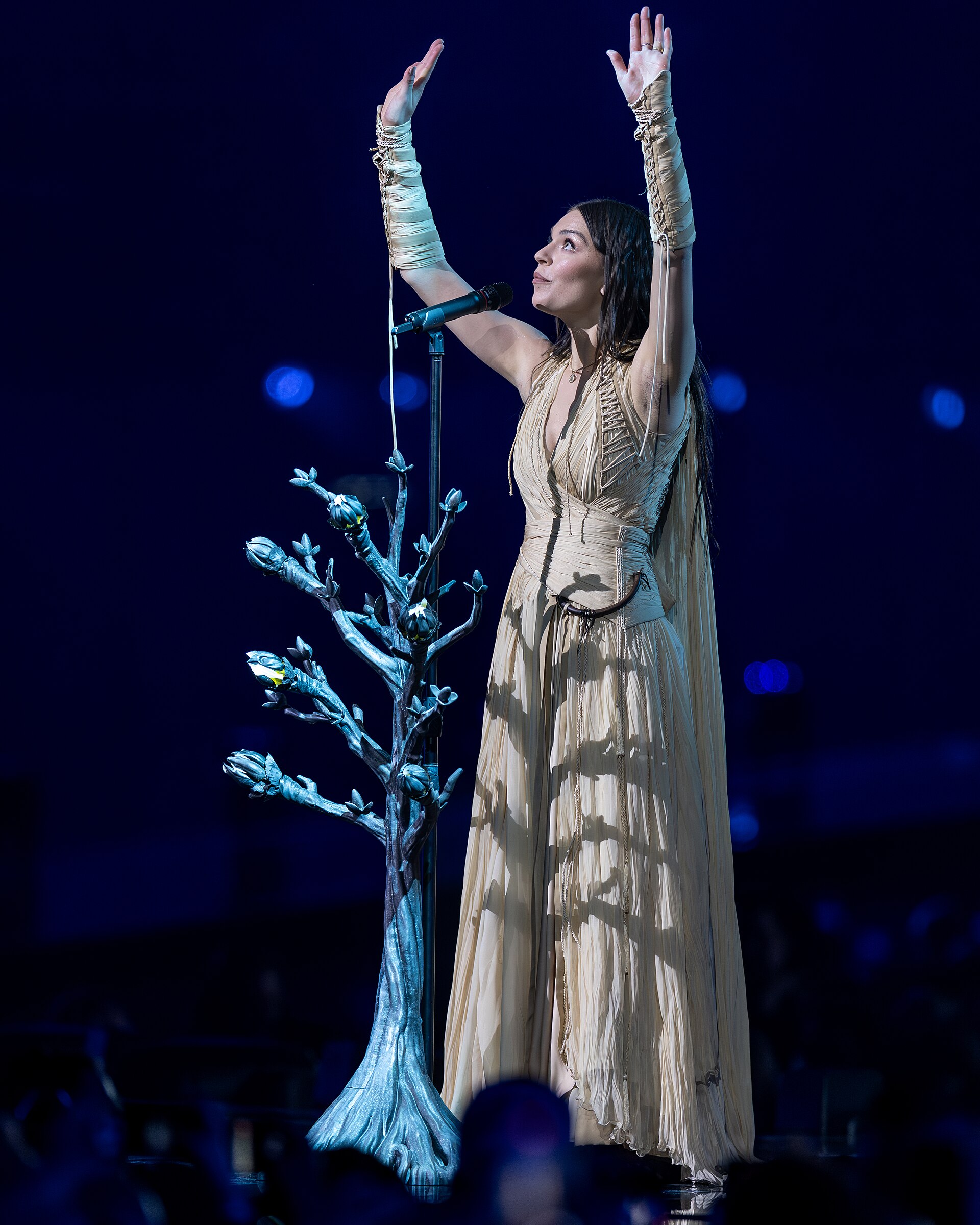 Eva Marija performing Mother Nature, representing Luxembourg in the 2nd Semi Final of the 2026 Eurovision Song Contest in Vienna
