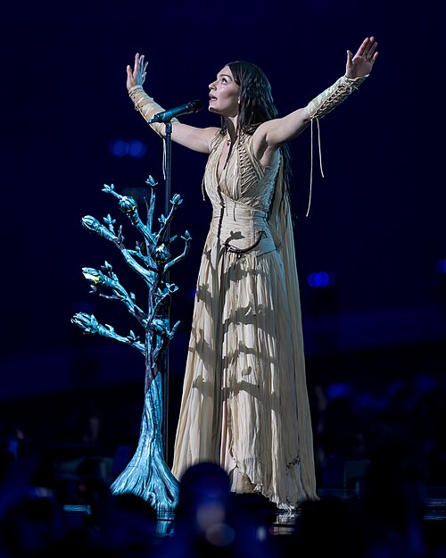 Eva Marija performing Mother Nature, representing Luxembourg in the 2nd Semi Final of the 2026 Eurovision Song Contest in Vienna