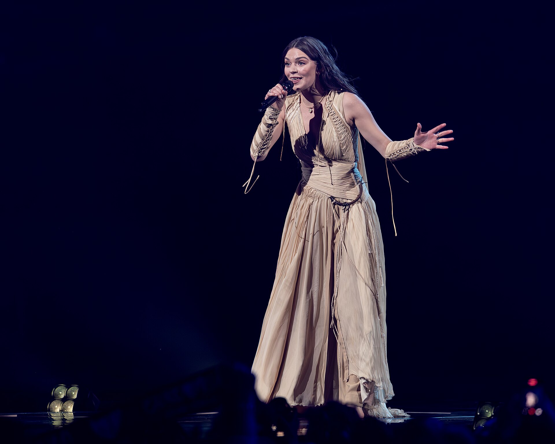 Eva Marija performing Mother Nature, representing Luxembourg in the 2nd Semi Final of the 2026 Eurovision Song Contest in Vienna