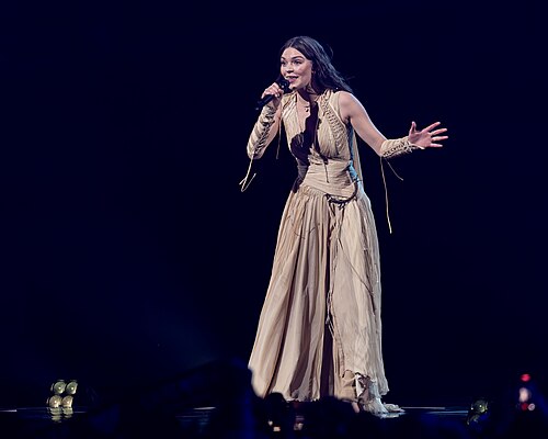Eva Marija performing Mother Nature, representing Luxembourg in the 2nd Semi Final of the 2026 Eurovision Song Contest in Vienna