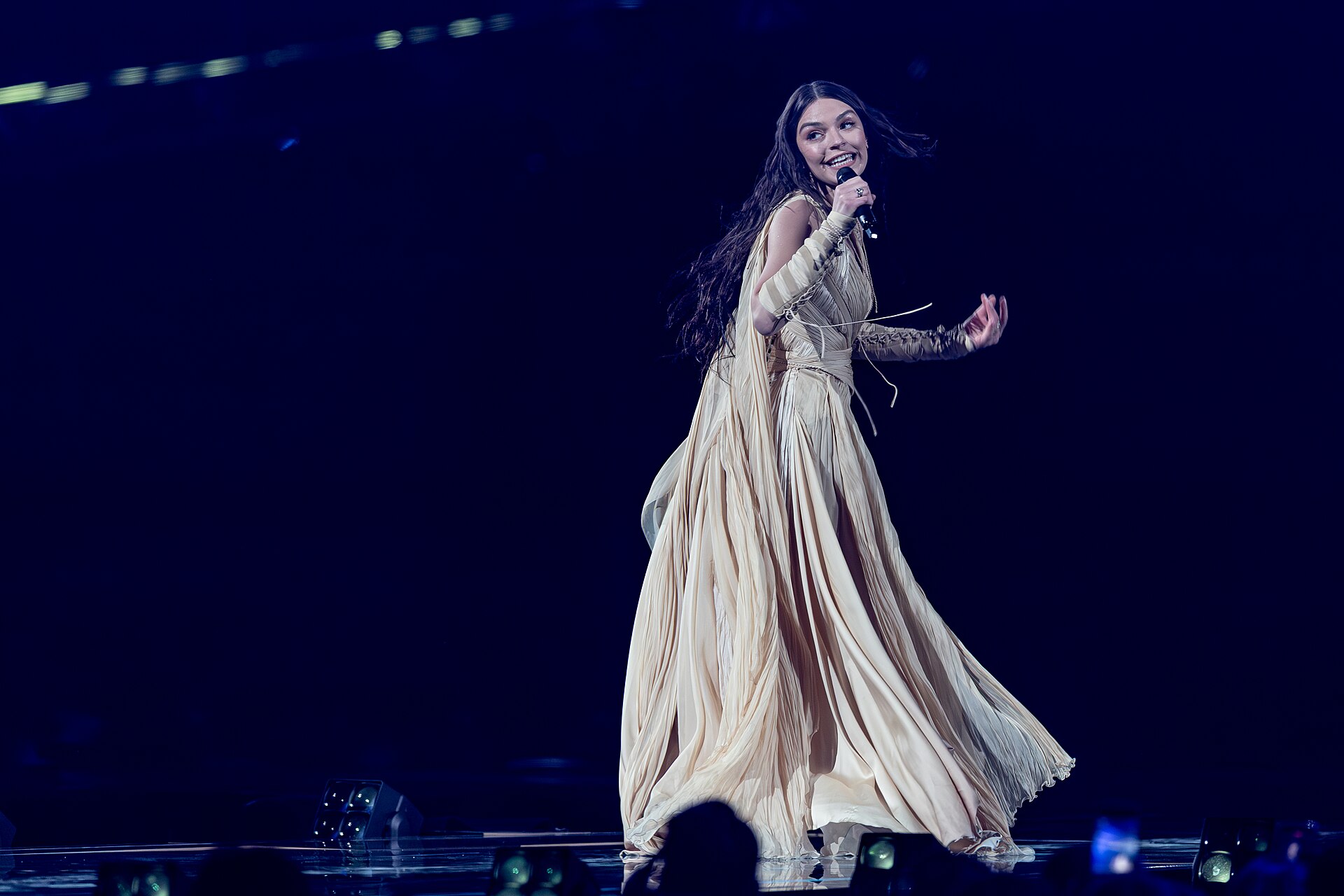 Eva Marija performing Mother Nature, representing Luxembourg in the 2nd Semi Final of the 2026 Eurovision Song Contest in Vienna