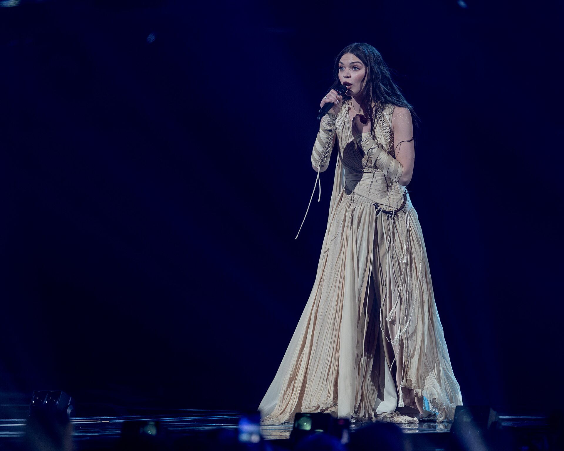 Eva Marija performing Mother Nature, representing Luxembourg in the 2nd Semi Final of the 2026 Eurovision Song Contest in Vienna