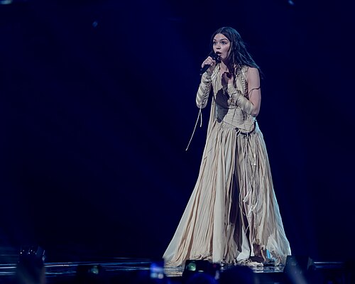 Eva Marija performing Mother Nature, representing Luxembourg in the 2nd Semi Final of the 2026 Eurovision Song Contest in Vienna