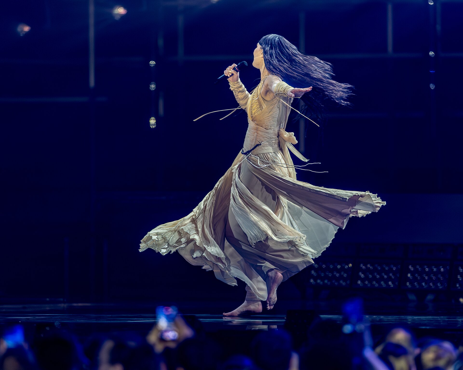 Eva Marija performing Mother Nature, representing Luxembourg in the 2nd Semi Final of the 2026 Eurovision Song Contest in Vienna