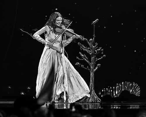 Eva Marija performing Mother Nature, representing Luxembourg in the 2nd Semi Final of the 2026 Eurovision Song Contest in Vienna