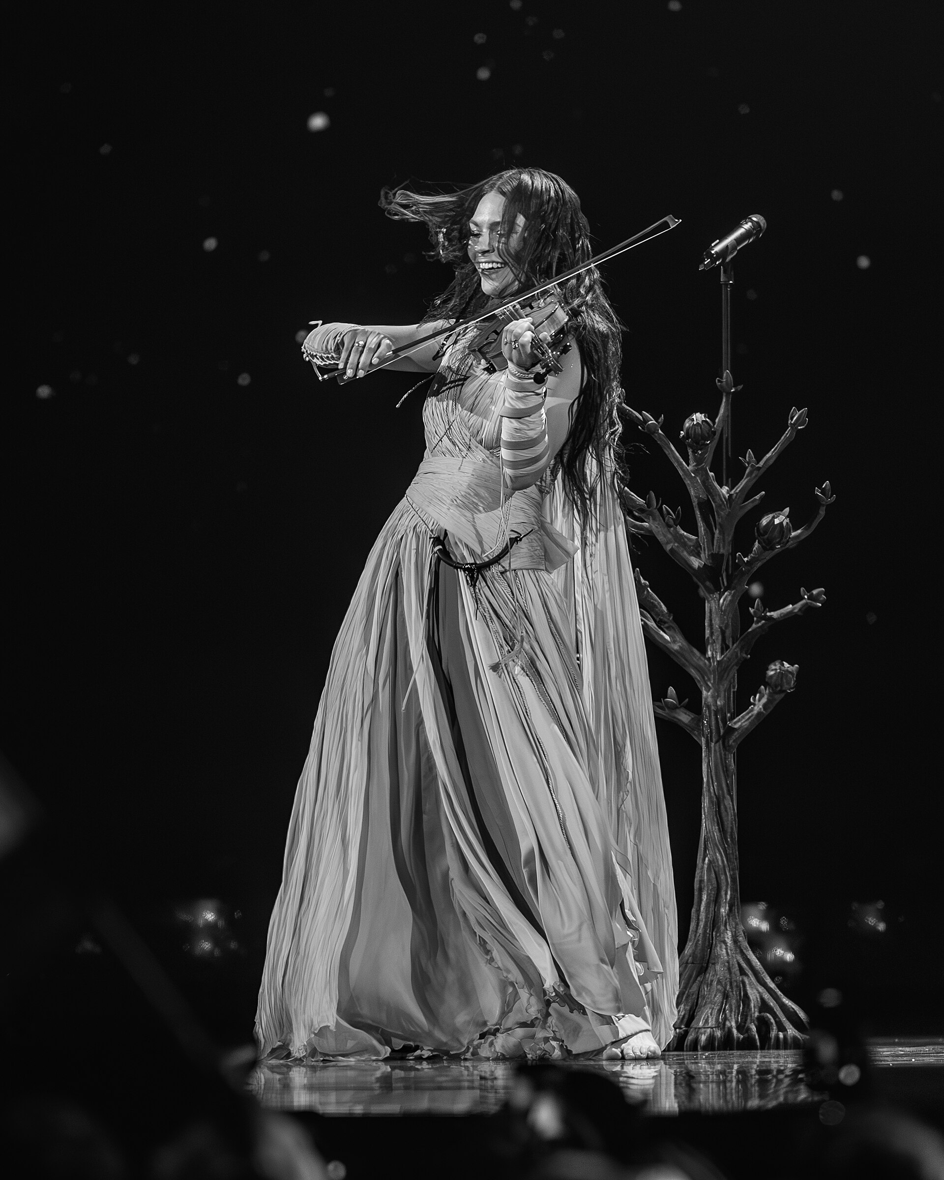 Eva Marija performing Mother Nature, representing Luxembourg in the 2nd Semi Final of the 2026 Eurovision Song Contest in Vienna