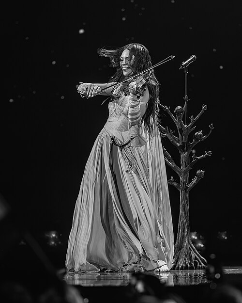 Eva Marija performing Mother Nature, representing Luxembourg in the 2nd Semi Final of the 2026 Eurovision Song Contest in Vienna
