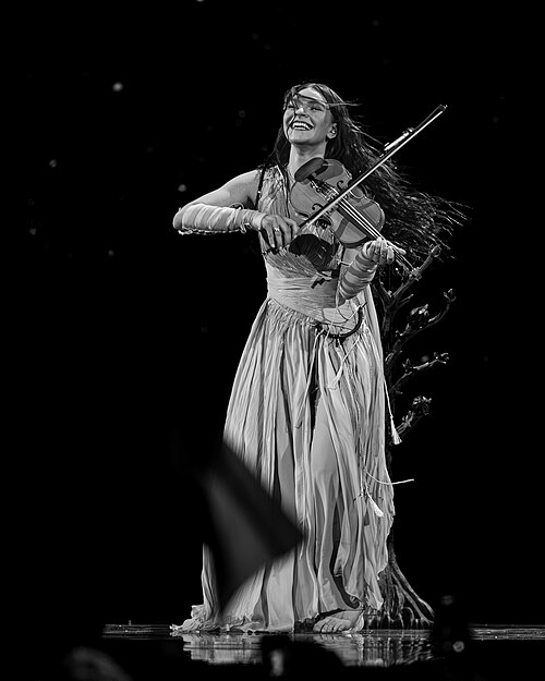 Eva Marija performing Mother Nature, representing Luxembourg in the 2nd Semi Final of the 2026 Eurovision Song Contest in Vienna