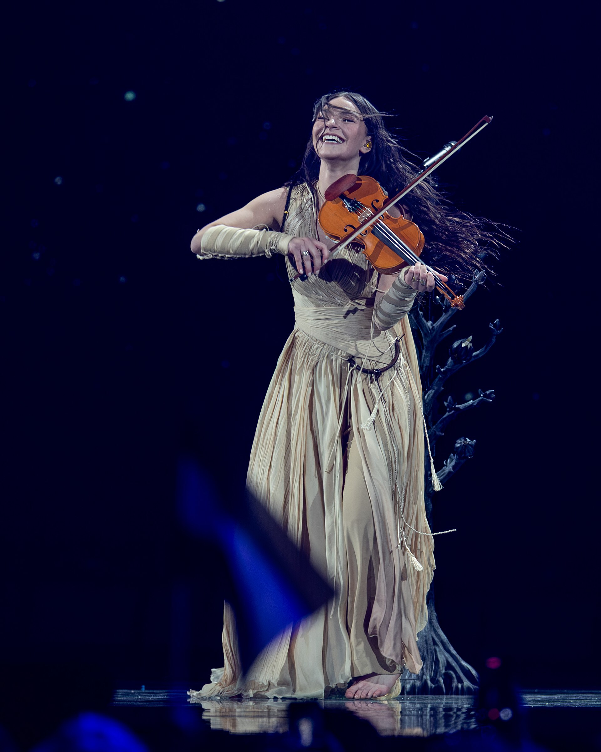 Eva Marija performing Mother Nature, representing Luxembourg in the 2nd Semi Final of the 2026 Eurovision Song Contest in Vienna