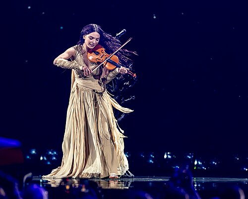 Eva Marija performing Mother Nature, representing Luxembourg in the 2nd Semi Final of the 2026 Eurovision Song Contest in Vienna