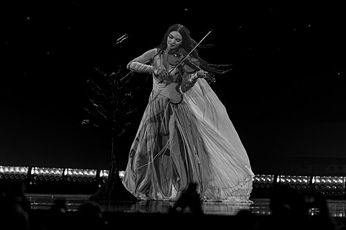 Eva Marija performing Mother Nature, representing Luxembourg in the 2nd Semi Final of the 2026 Eurovision Song Contest in Vienna