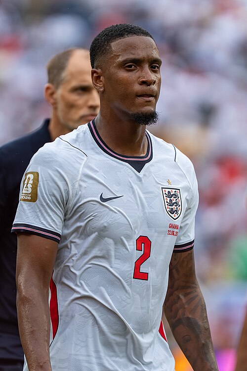 Ezri Konsa during England v Ghana on 23 June 2026 at the 2026 FIFA World CupWikiPortraits at 2026 FIFA World Cup (England v Ghana, 23 June 2026)