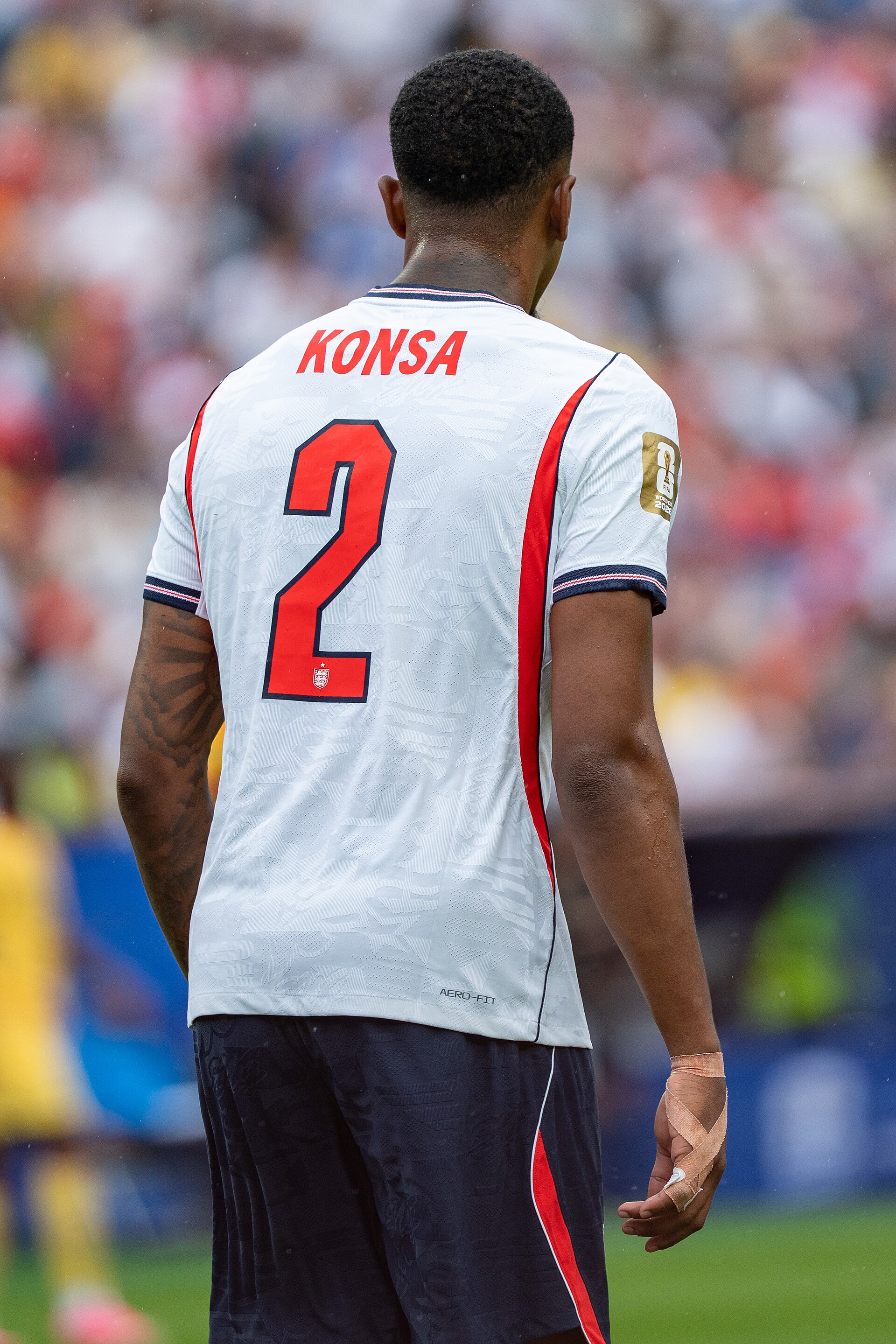 Ezri Konsa during England v Ghana on 23 June 2026 at the 2026 FIFA World CupWikiPortraits at 2026 FIFA World Cup (England v Ghana, 23 June 2026)