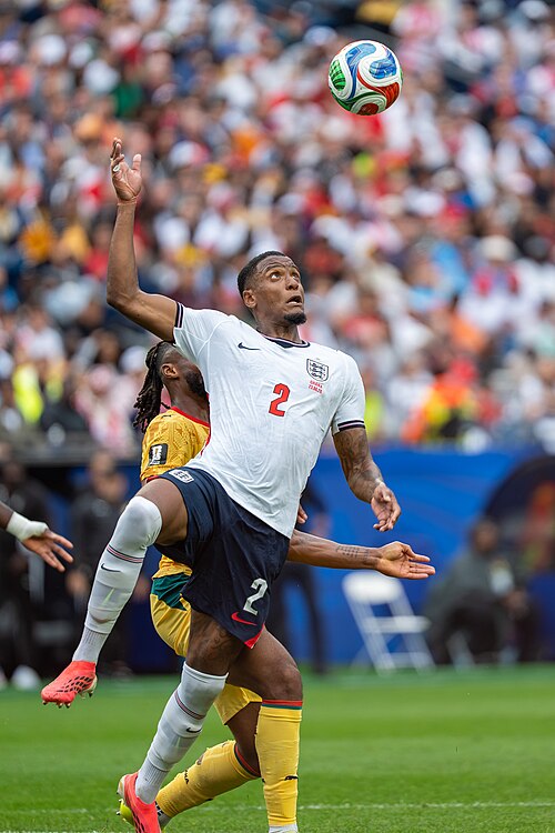 Ezri Konsa during England v Ghana on 23 June 2026 at the 2026 FIFA World CupWikiPortraits at 2026 FIFA World Cup (England v Ghana, 23 June 2026)