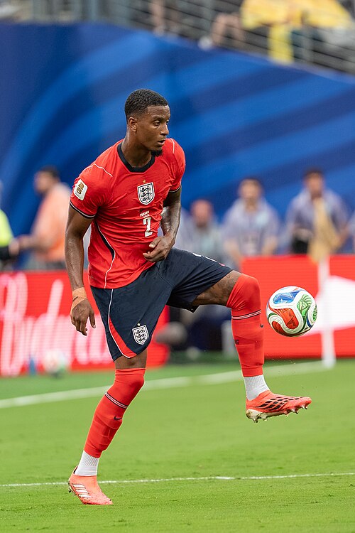 Ezri Konsa during England v Panama on 27 June 2026 at the 2026 FIFA World Cup
