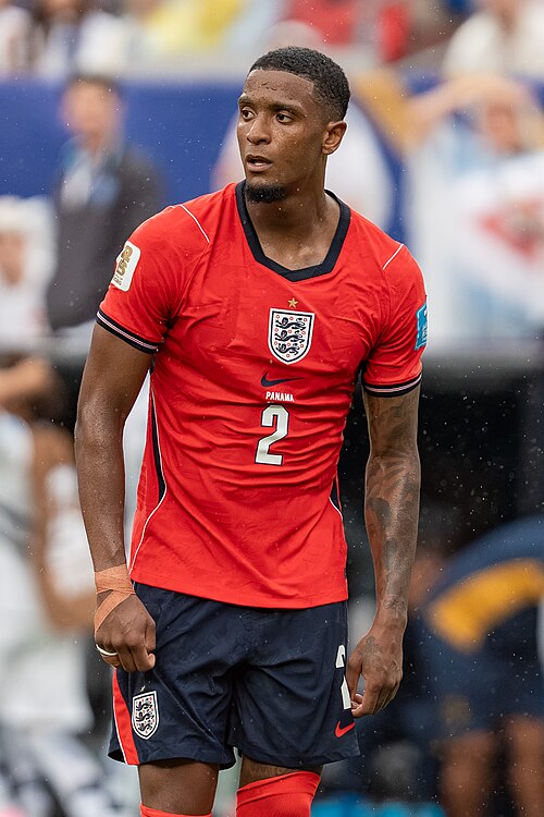 Ezri Konsa during England v Panama on 27 June 2026 at the 2026 FIFA World Cup