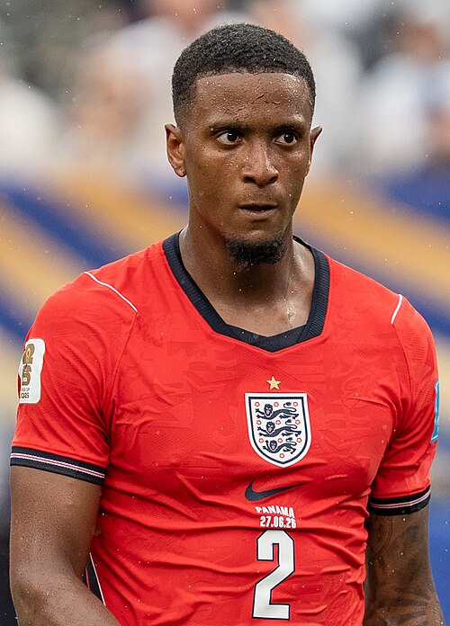 Ezri Konsa during England v Panama on 27 June 2026 at the 2026 FIFA World Cup