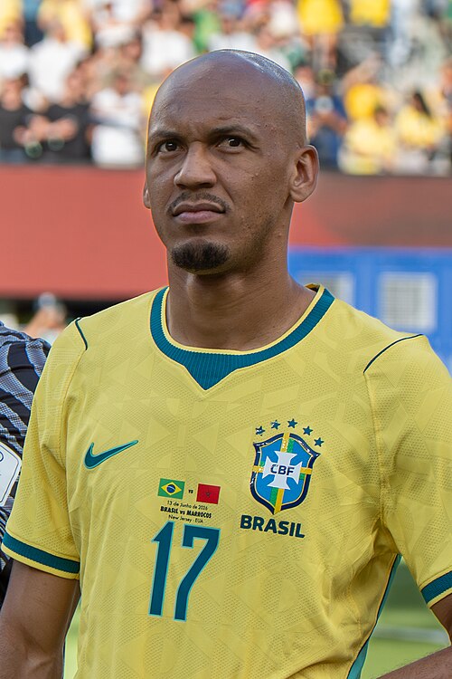 Fabinho during Brazil v Morocco on 13 June 2026 at the 2026 FIFA World Cup at NY/NJ Stadium in East Rutherford, NJ