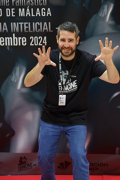 Kiko Prada en el Festival de cine fantástico de la Universidad de Málaga Fancine en su edición de 2024 en el Cine Albéniz