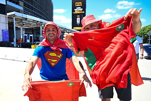 EAST RUTHERFORD, UNITED STATES - June 13: Fans of teams Brazil and Morocco ahead of the FIFA World Cup 2026 Group C match between Brazil and Morocco on June 13, 2026 MetLife Stadium, East Rutherford, New Jersey