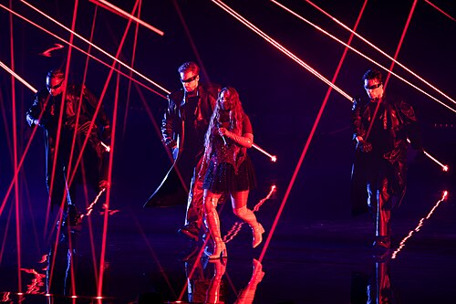 Felicia performing My System, representing Sweden in the 1st Semi Final of the 2026 Eurovision Song Contest in Vienna