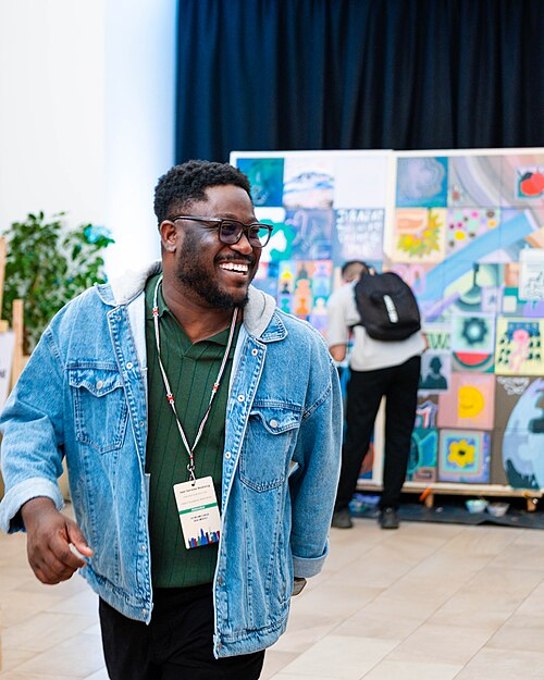 Photo of Felix Nartey at Wikimania 2025
