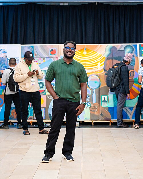 Photo of Felix Nartey at Wikimania 2025