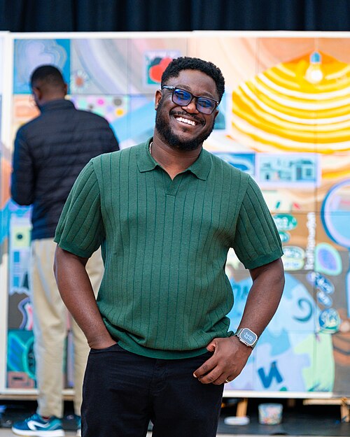 Photo of Felix Nartey at Wikimania 2025