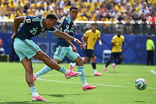 EAST RUTHERFORD, UNITED STATES - June 25: Alexander Nubel #22 of Germany in action during the FIFA World Cup 2026 Group E match between Ecuador  and  Germany on June 25, 2026 MetLife Stadium, East Rutherford, New Jersey