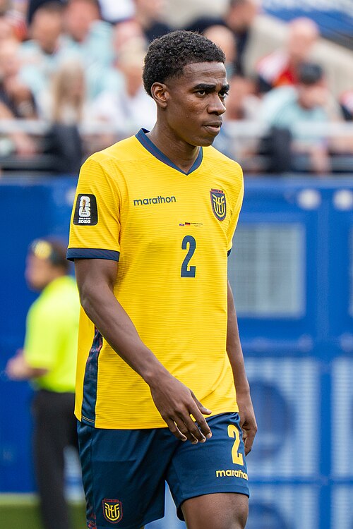 Felix Torres during Ecuador v Germany on 25 June 2026 at the 2026 FIFA World Cup