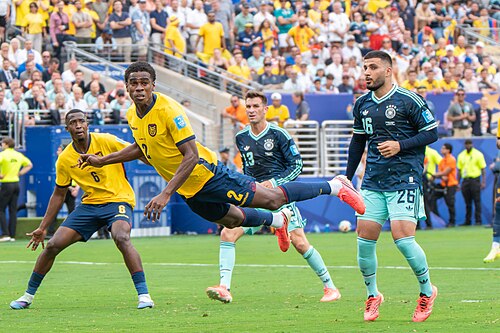 Felix Torres during Ecuador v Germany on 25 June 2026 at the 2026 FIFA World Cup