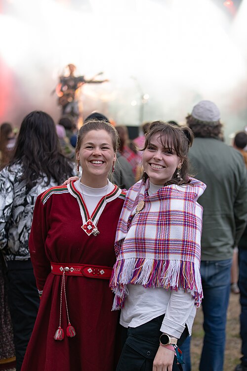 Festival Attendees at 2025 Riddu Riđđu during the performance by NiNi