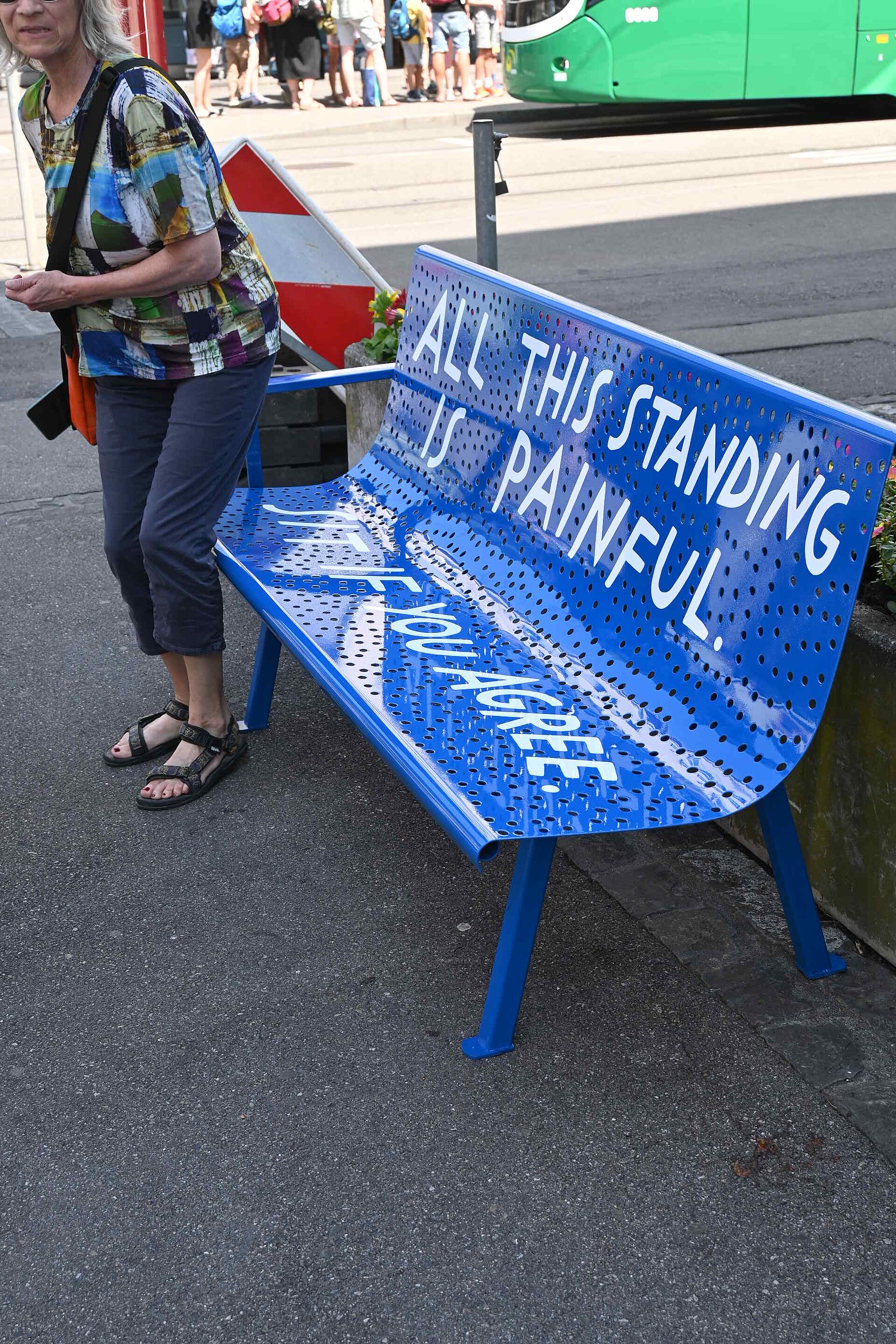 Finnegan Shannon's "Do you want us here or not (KAH) at Art Basel 2025 Parcours