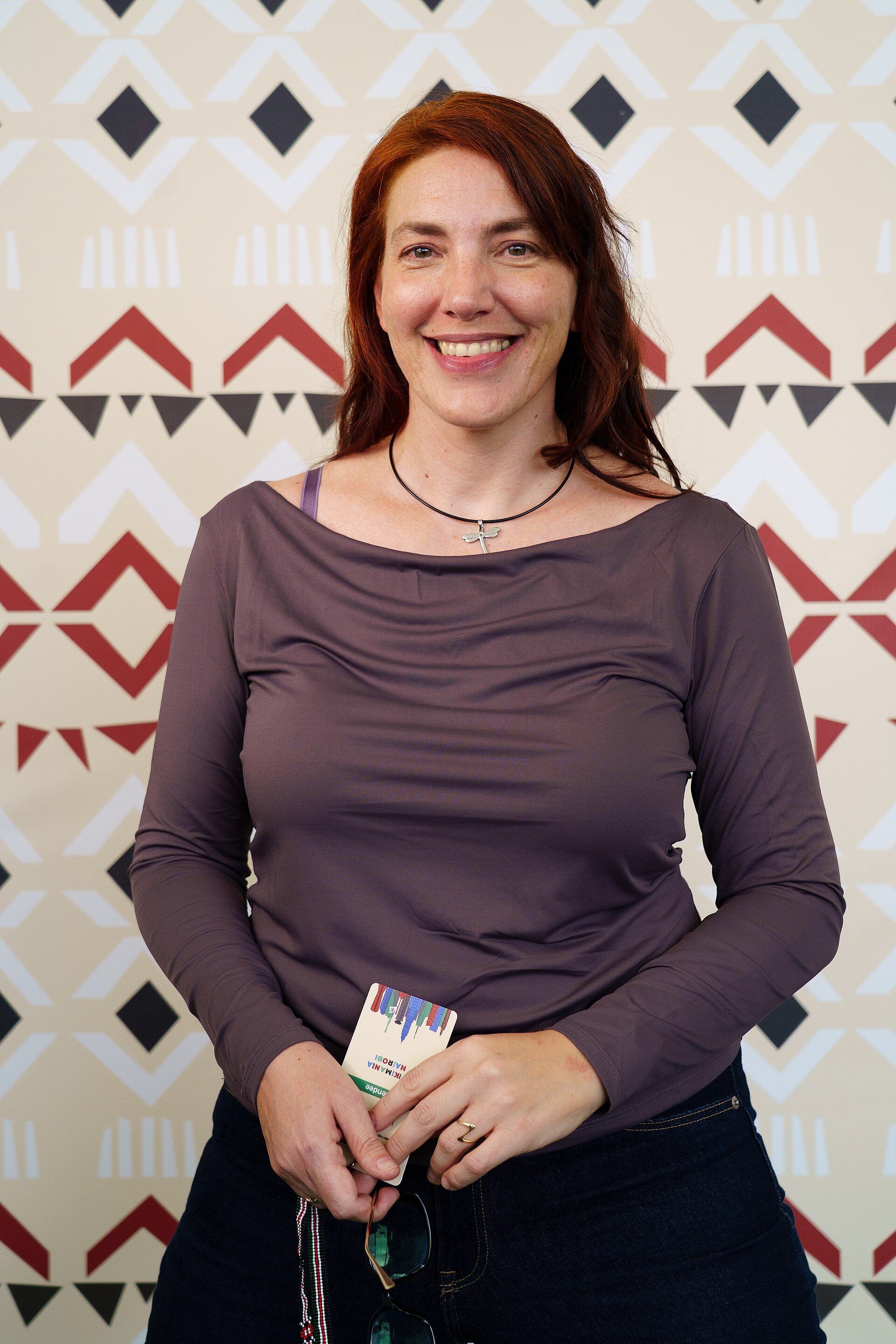 Florencia Claes portrait at Wikimania 2025 WikiPortraits Studio