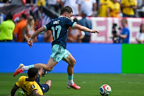 EAST RUTHERFORD, UNITED STATES - June 25: Florian Wirtz #17 of Germany in action during the FIFA World Cup 2026 Group E match between Ecuador  and  Germany on June 25, 2026 MetLife Stadium, East Rutherford, New Jersey