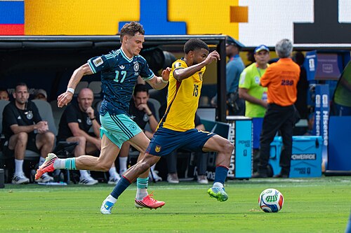 Florian Wirtz Pedro Vite during Ecuador v Germany on 25 June 2026 at the 2026 FIFA World Cup