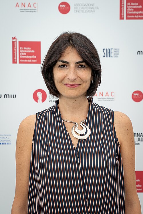 Floriana Pinto at the premiere of Waiting for Ken Loach at Venice Film Festival 2026.