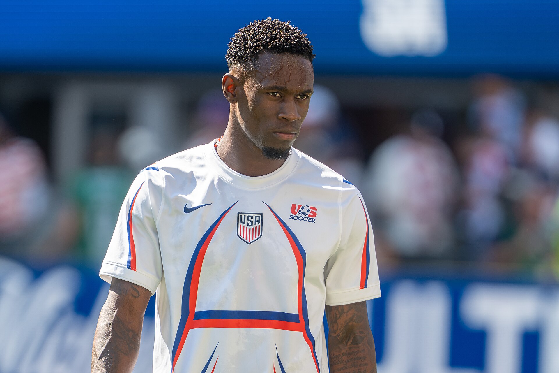 Folarin Balogun during Belgium v United States at the 2026 FIFA World Cup