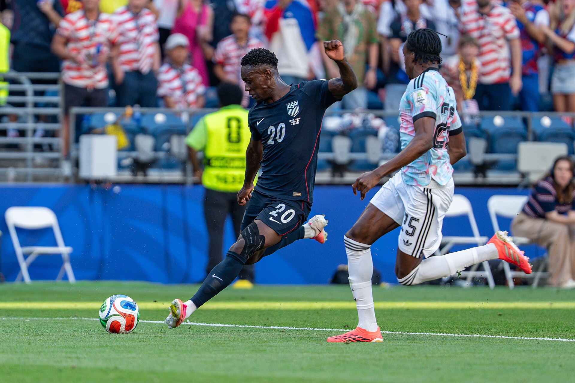 Folarin Balogun during Belgium v United States at the 2026 FIFA World Cup