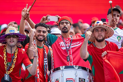 Morocco fans during France v Morocco at the 2026 FIFA World Cup