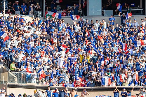 France fans during France v Paraguay at the 2026 FIFA World Cup