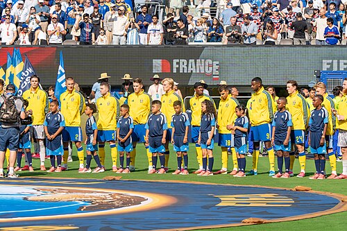 Swedish team during France v Sweden at the 2026 FIFA World Cup