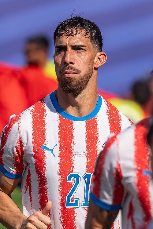 Gabriel Avalos during France v Paraguay at the 2026 FIFA World Cup
