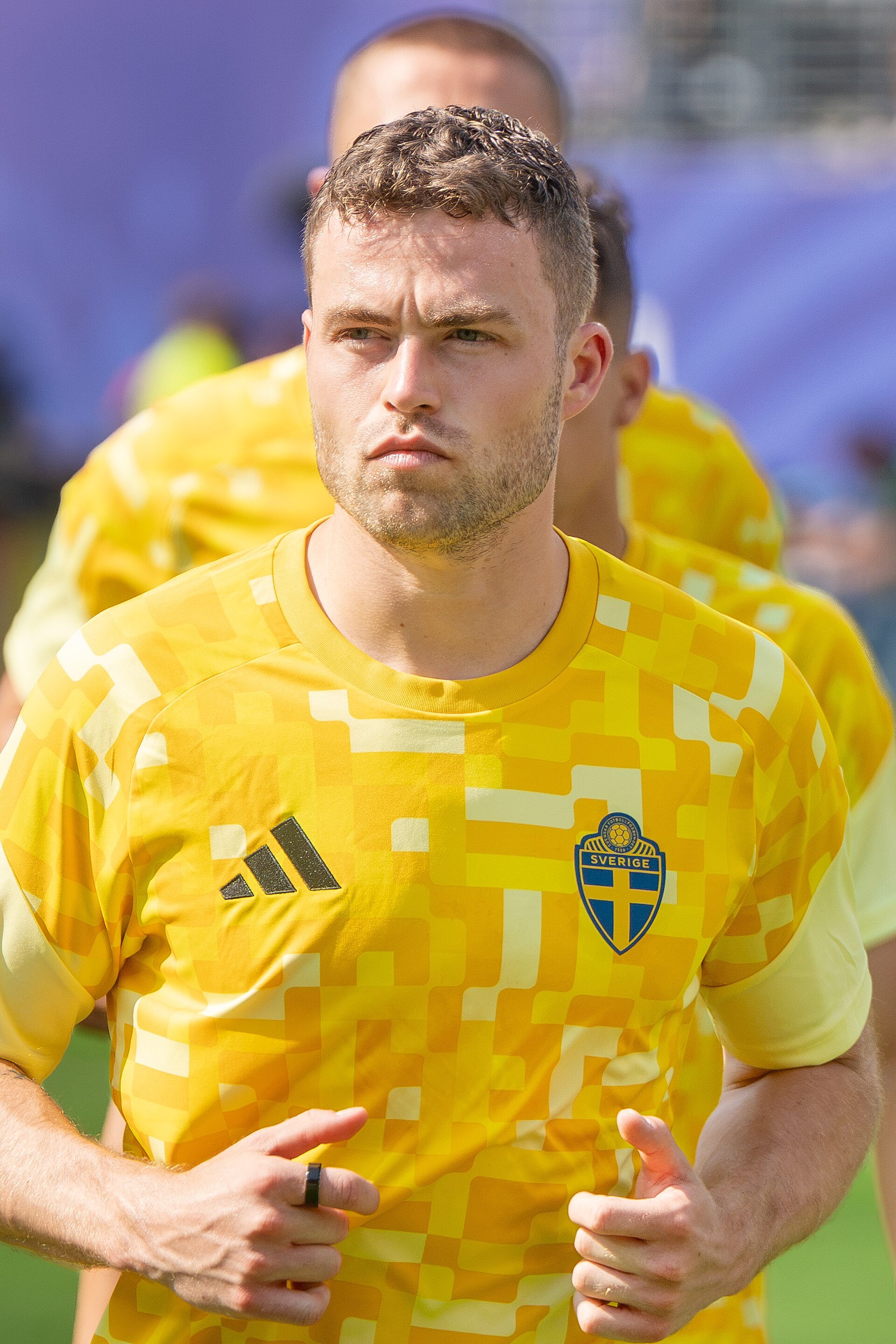 Gabriel Gudmundsson during France v Sweden at the 2026 FIFA World Cup