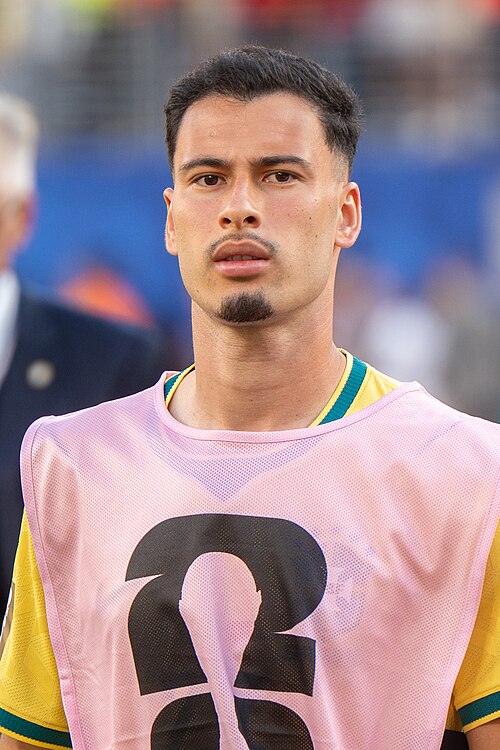 Gabriel Martinelli during Brazil v Morocco on 13 June 2026 at the 2026 FIFA World Cup at NY/NJ Stadium in East Rutherford, NJ