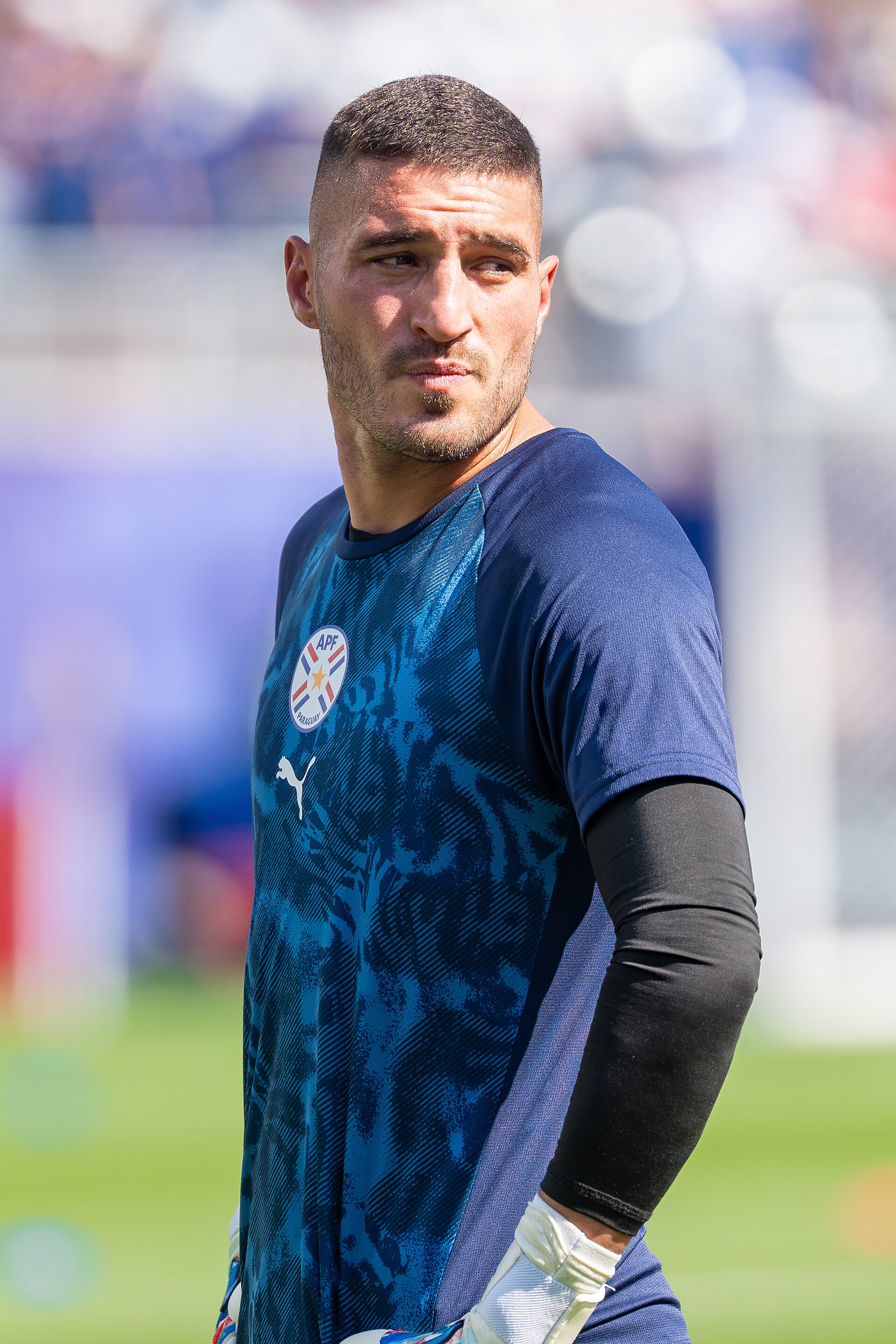 Gaston Olveira during France v Paraguay at the 2026 FIFA World Cup