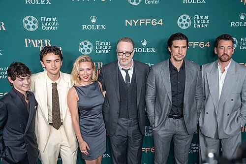 Gavin Goudey Roman Engel Scarlett Johansson James Gray Adam Driver Miles Teller at the 64th annual New York Film Festival at Film at Lincoln Center
